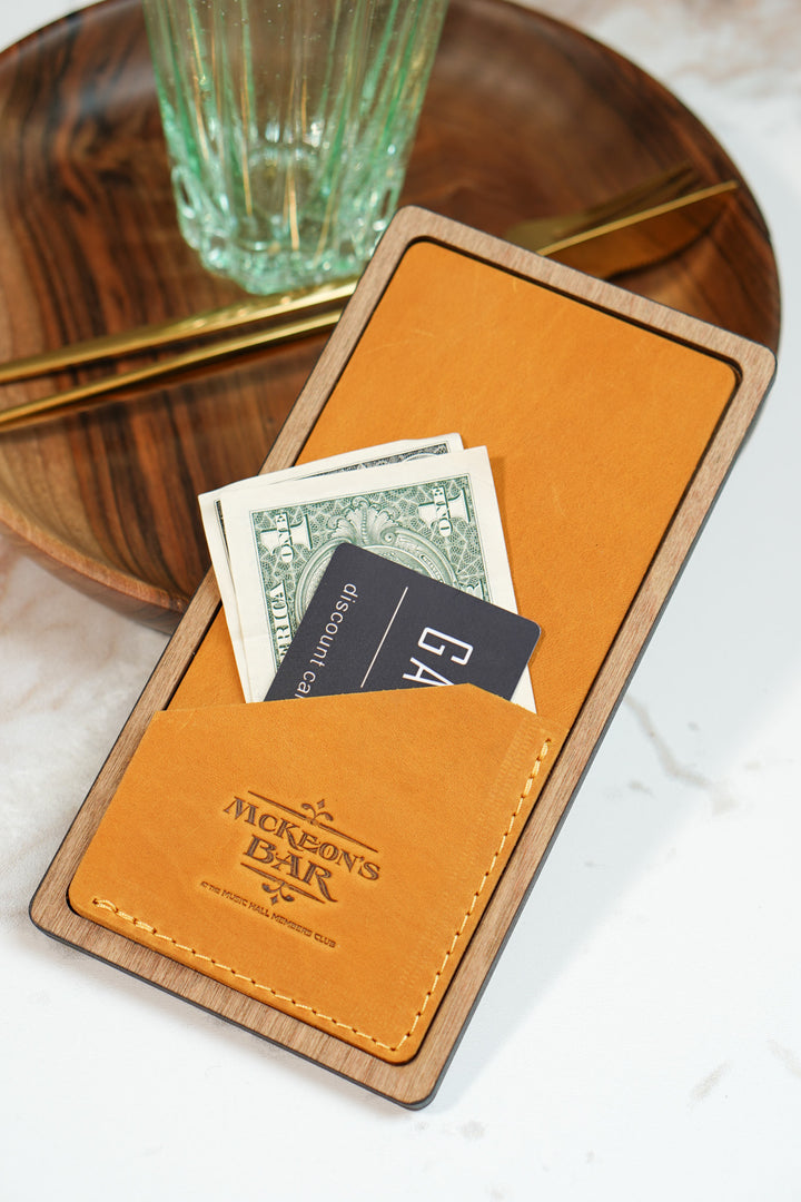 Personalized Wood Guest Check Book