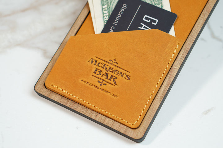 Personalized Wood Guest Check Book