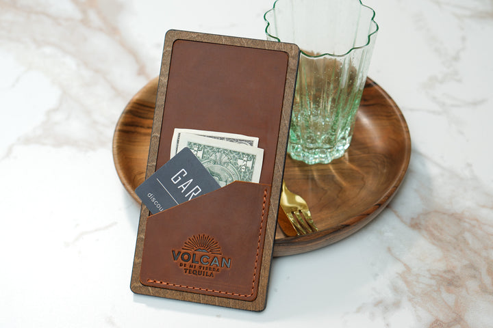 Personalized Wood Guest Check Book