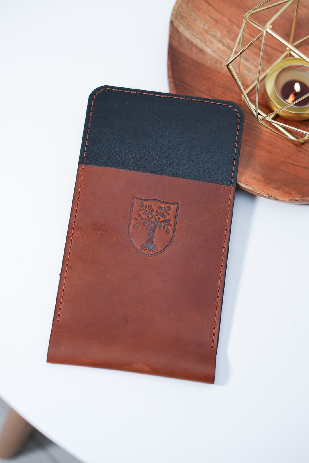 Personalized Leather Cutlery Pouch: Vintage Cutlery Organizer