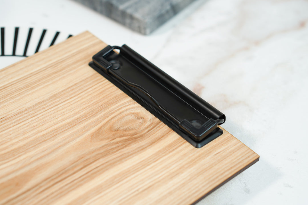 Personalized Wood Menu Clipboard: Restaurant Wedding Menu Holder