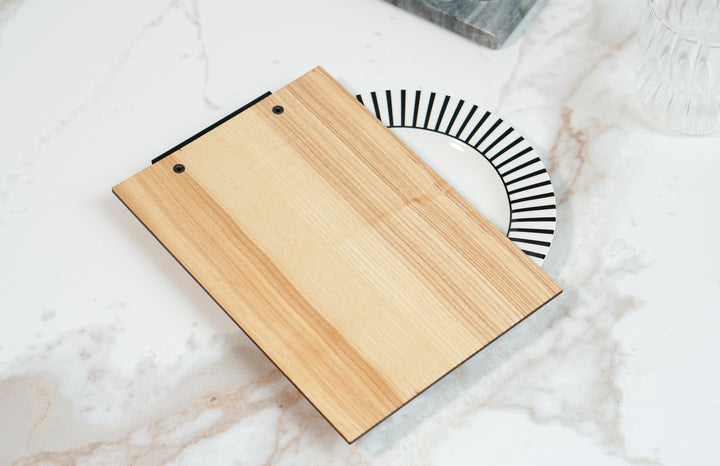 Personalized Wood Menu Clipboard: Restaurant Wedding Menu Holder