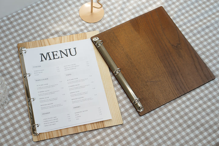 Personalized Wooden Menu Holder