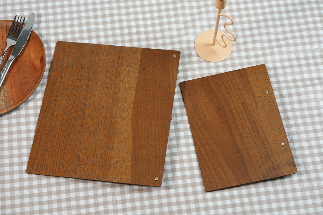 Personalized Wooden Menu Holder