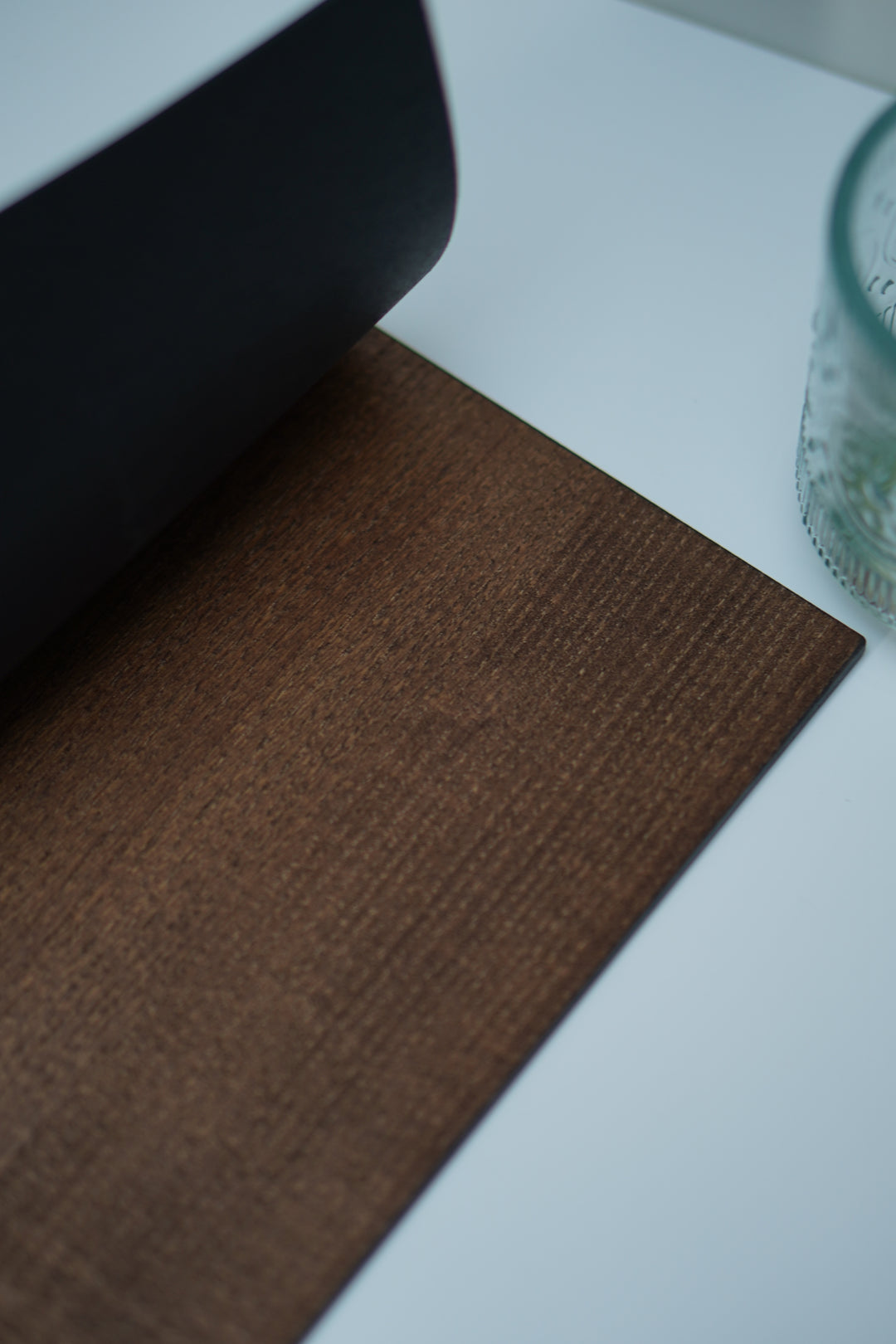 Custom Ashwood and Leather Menu Folder for A5 and US Half Letter Sheets