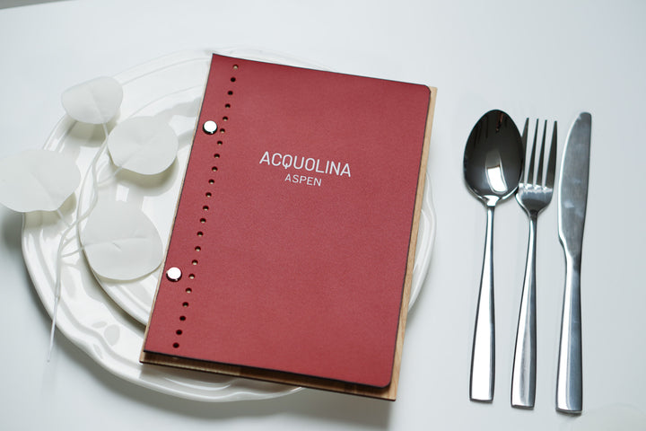 Custom Leather Menu Cover: Restaurant Menu Folder