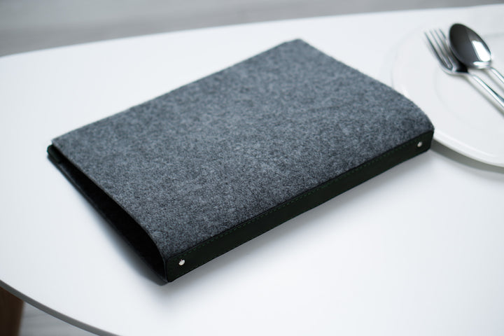 Leather Menu Cover with Ring Binder: Custom Embossed Restaurant Menu