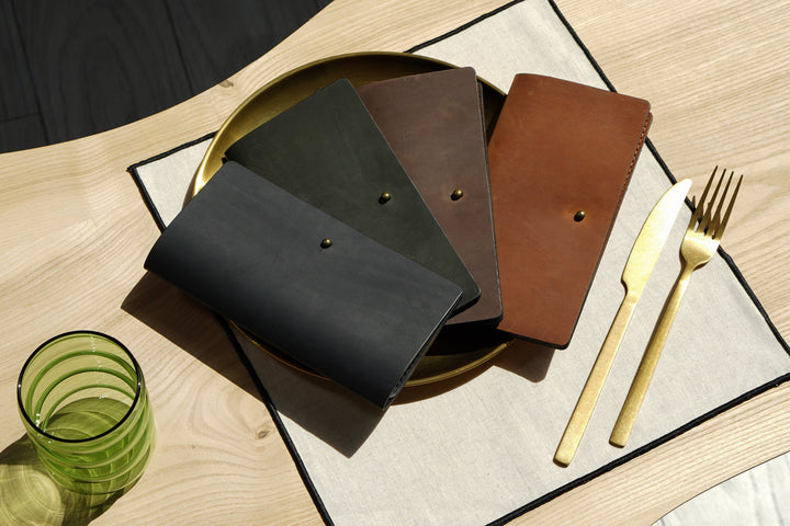 Bill Presenter for Restaurants & Cafes, Rustic Guest Check Folder, Handmade Server Book