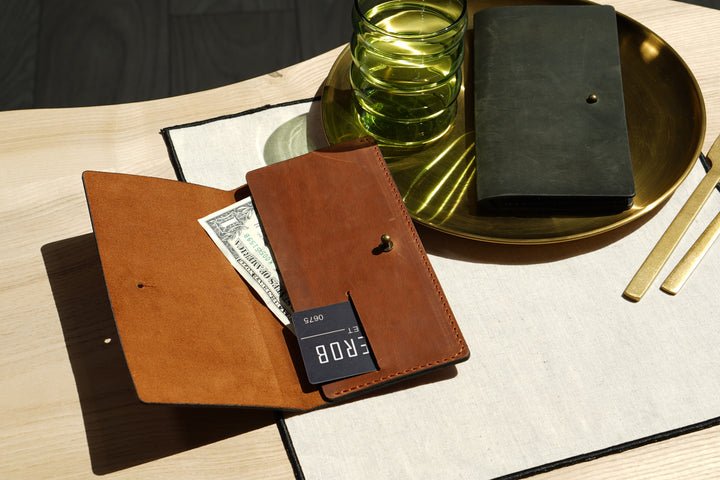 Bill Presenter for Restaurants & Cafes, Rustic Guest Check Folder, Handmade Server Book