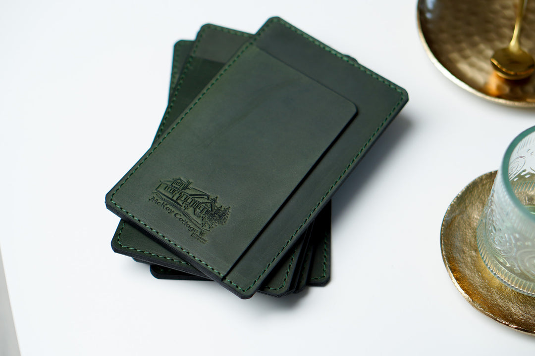 Personalized Leather Check Holder: Vintage Restaurant Bill Presenter