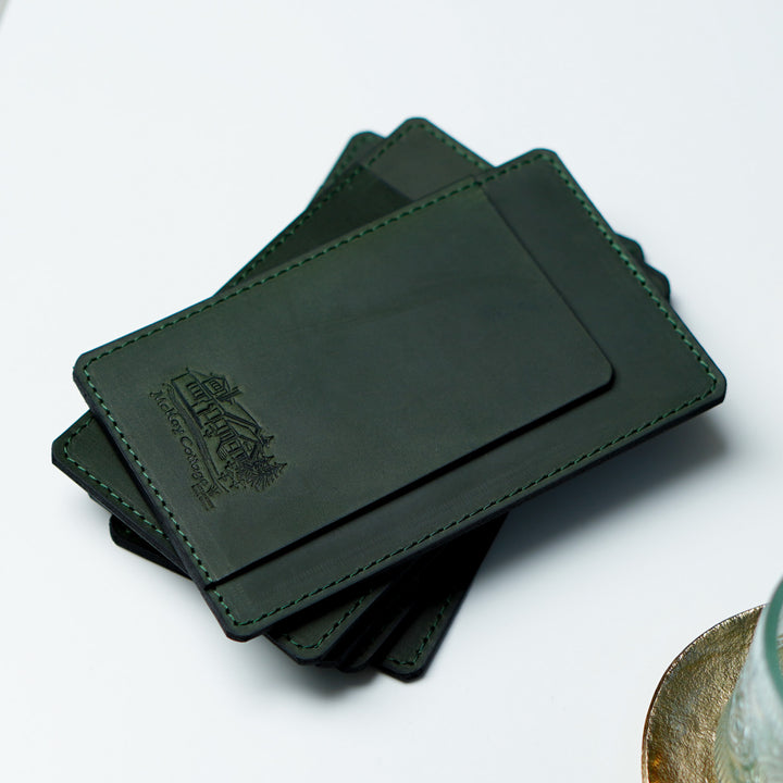 Personalized Leather Check Holder: Vintage Restaurant Bill Presenter