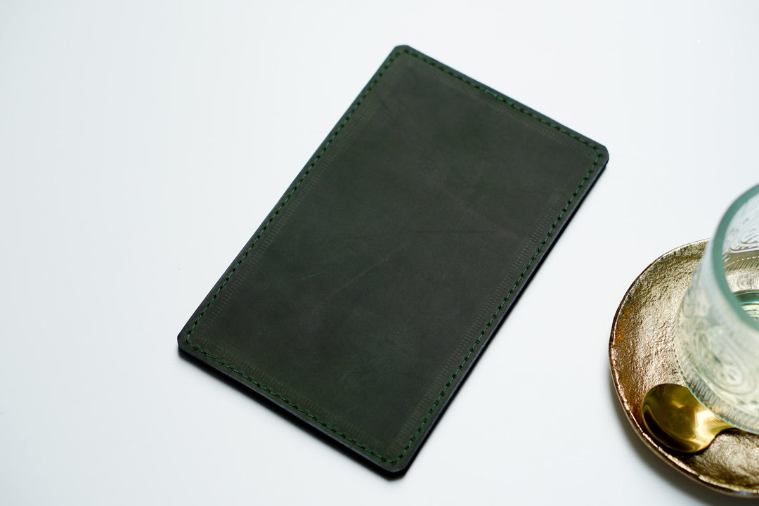 Personalized Leather Check Holder: Vintage Restaurant Bill Presenter