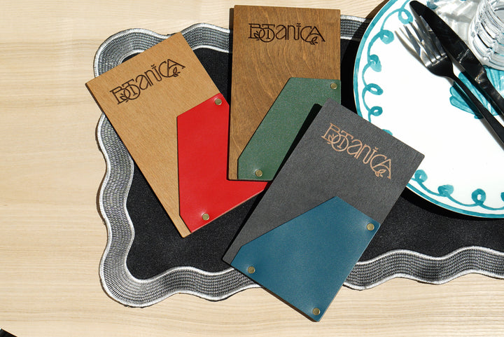 Personalized Wood Guest Check Book: Restaurant Server Booklet