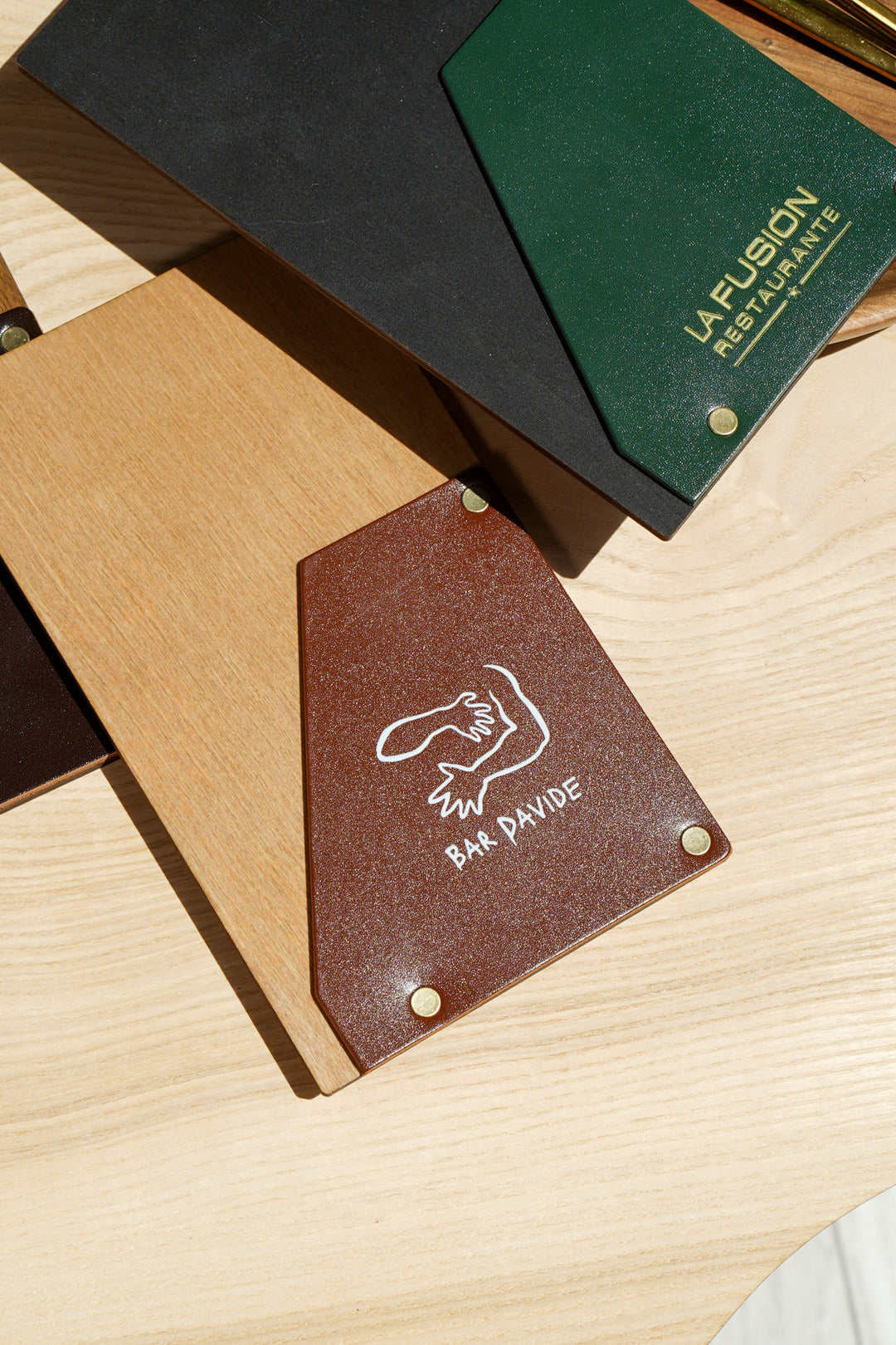 Handcrafted Wood Check Presenter - Personalize Your Dining Experience