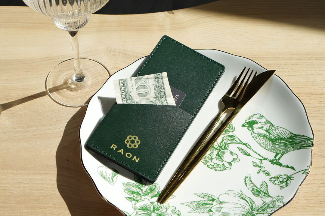 Leather Check Presenter with front Pocket – Customizable Restaurant Bill Holder