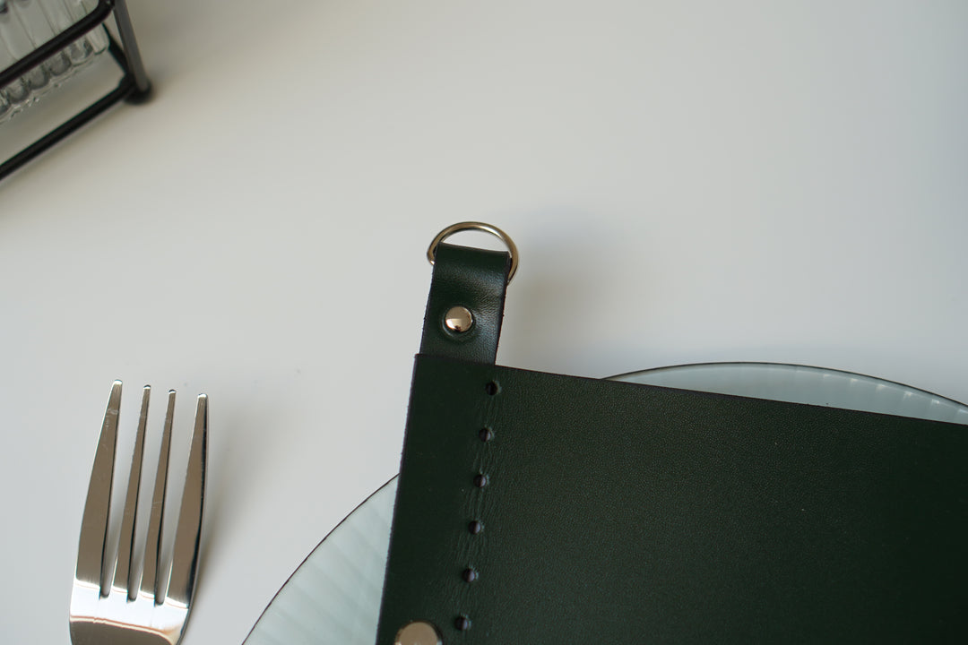 Embossed Leather Menu Cover: Restaurant Bar Menu Holder