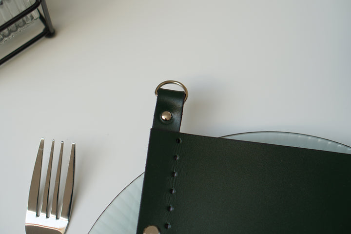 Embossed Leather Menu Cover: Restaurant Bar Menu Holder