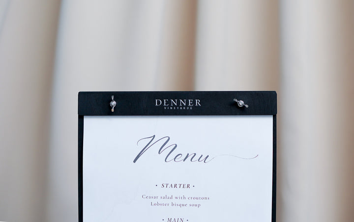 Wood Restaurant Menu Holder: Personalized Menu Clipboard