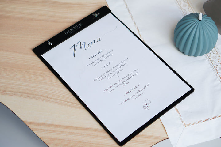 Wood Restaurant Menu Holder: Personalized Menu Clipboard