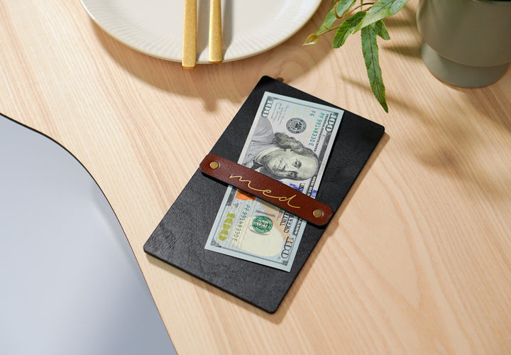 Personalized Wood Restaurant Bill Holder