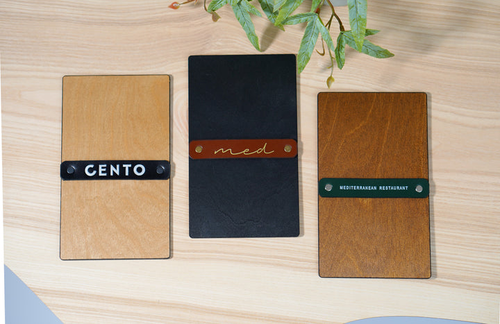 Personalized Wood Restaurant Bill Holder