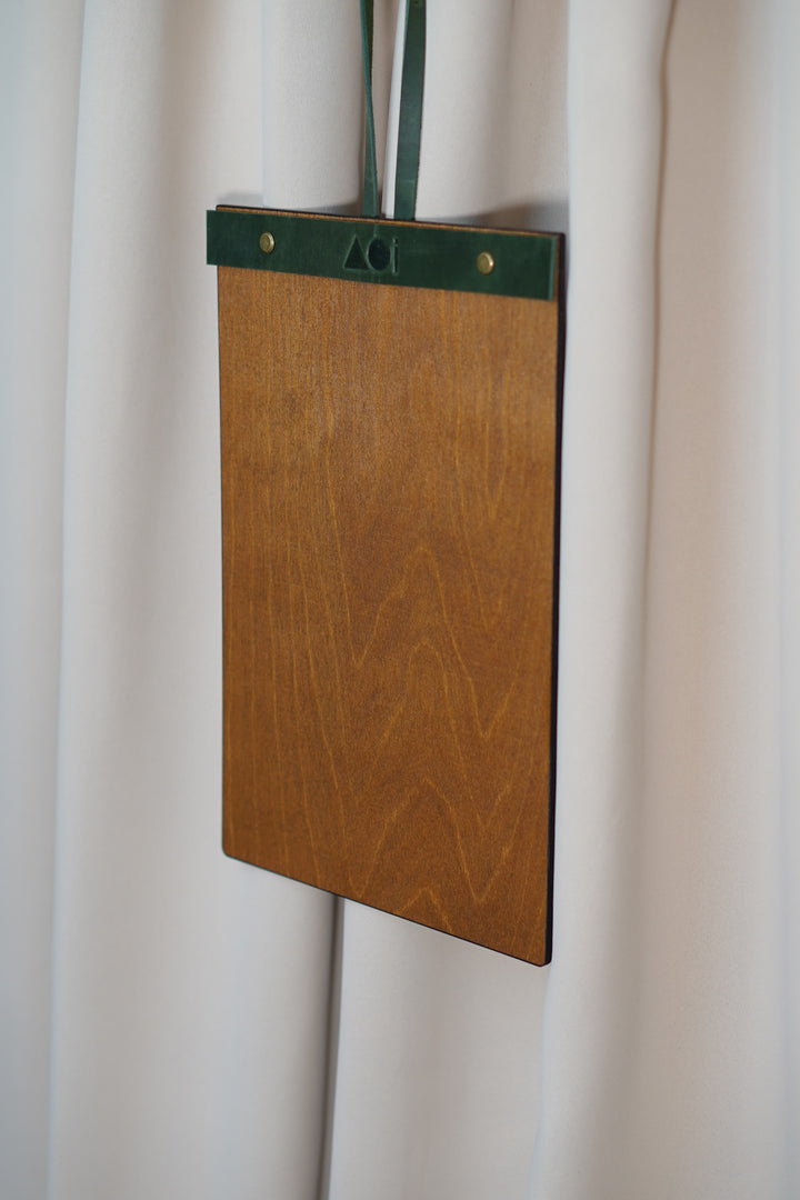 Wooden Menu Board: Cafe Restaurant Menu Holder