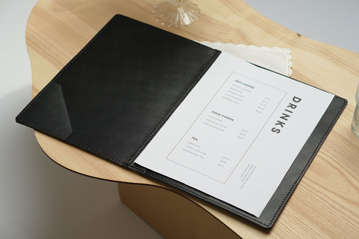Leather Menu Cover: Custom Restaurant Menu Cover
