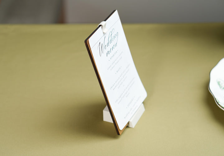 Wedding Menu: Wedding table top decor