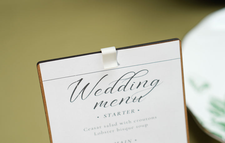 Wedding Menu: Wedding table top decor