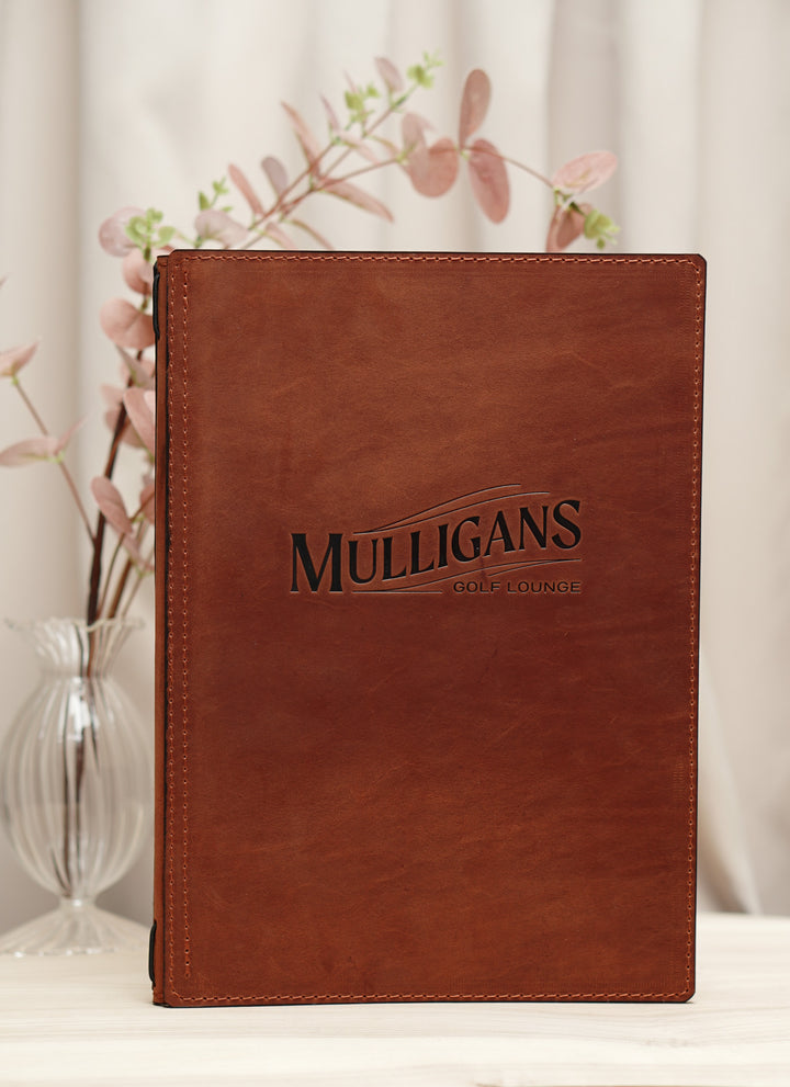Custom Leather Restaurant Menu Folder