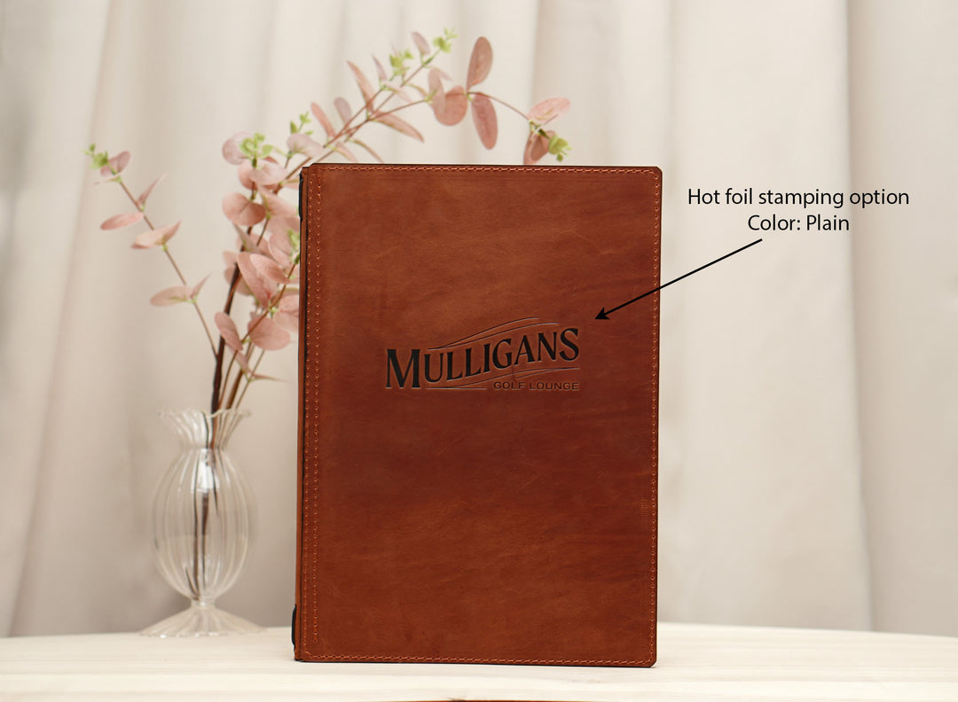 Custom Leather Restaurant Menu Folder
