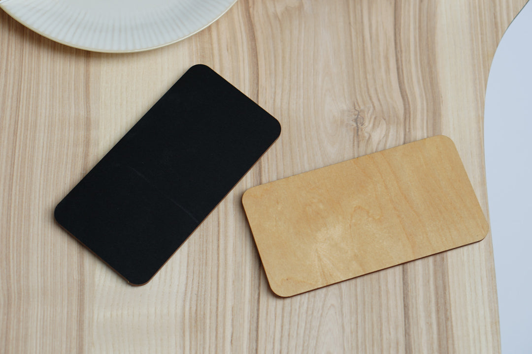 Personalized Wooden QR Code Menu Holder: Restaurant Table Sign