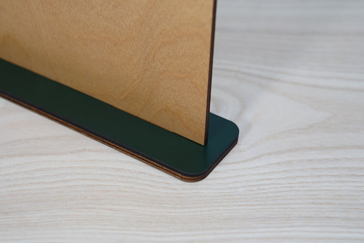 Custom Wood Menu Board Stand: Restaurant Tabletop Menu Holder