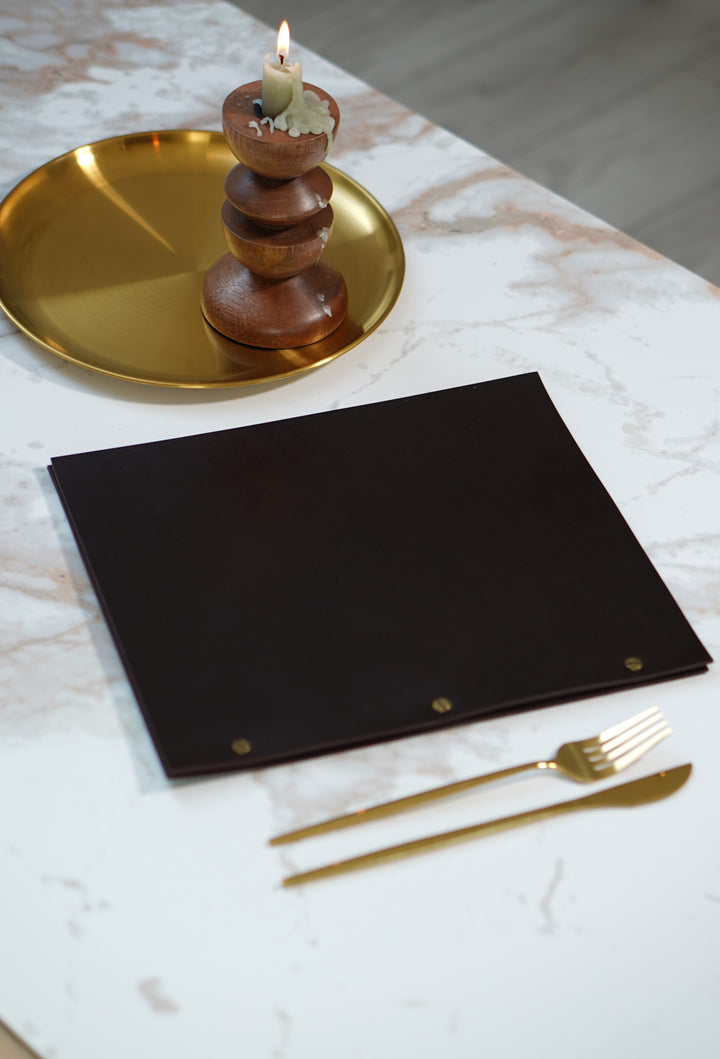 Embossed Leather Restaurant Menu: Leather menu holder