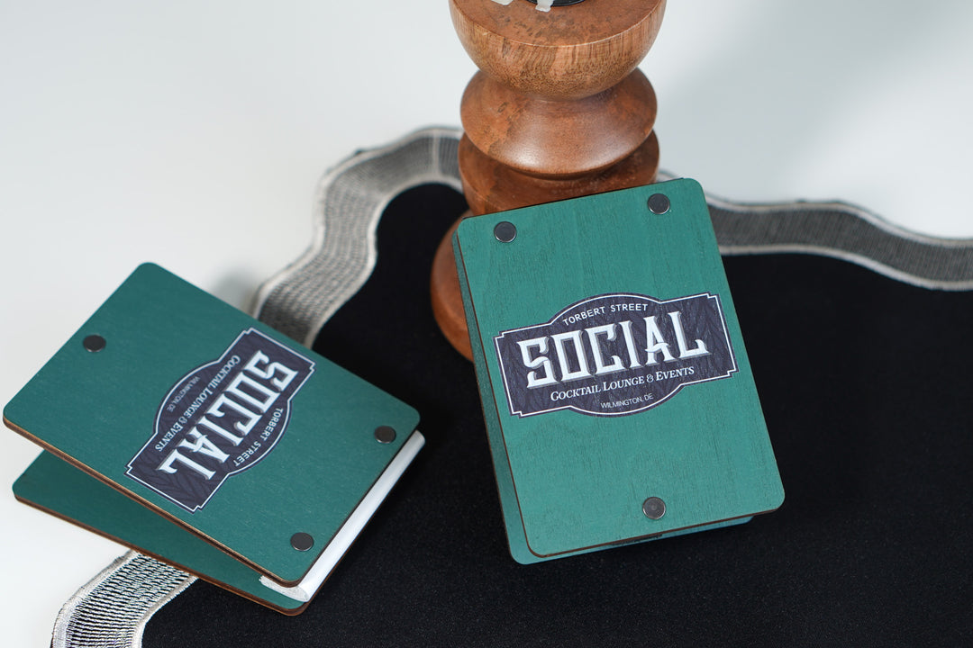 UV Printed Wooden QR Code Menu Sign | Custom Table QR Menu for Cafe & Restaurant | Wooden Table Display