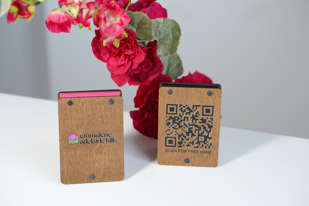 UV Printed Wooden QR Code Menu Sign | Custom Table QR Menu for Cafe & Restaurant | Wooden Table Display