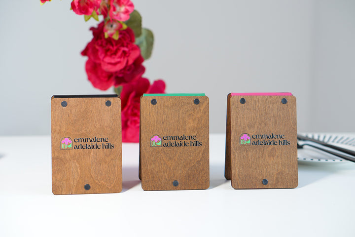 UV Printed Wooden QR Code Menu Sign | Custom Table QR Menu for Cafe & Restaurant | Wooden Table Display