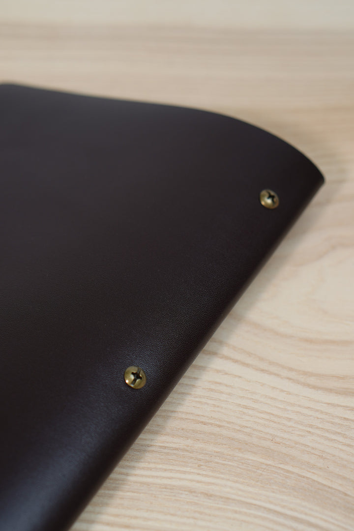 Custom Leather Restaurant Menu Folder with Embossed Logo