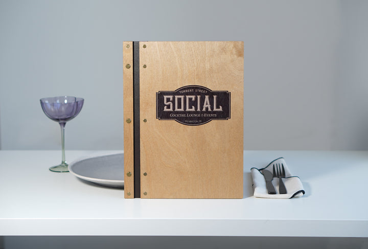 UV Printed Menu Cover for Bar Restaurant Cafe