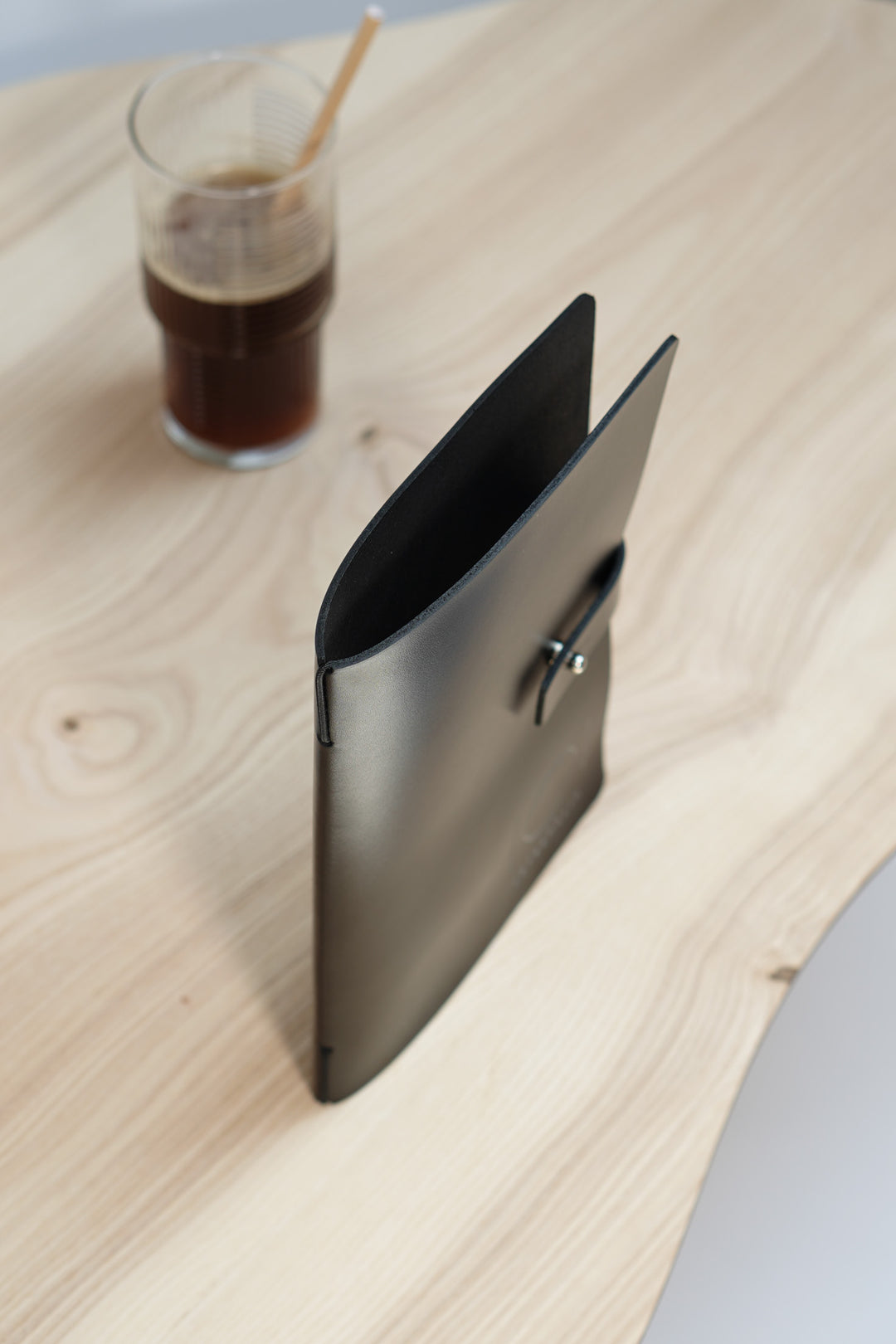 Embossed Logo Leather Menu Folder: Custom Restaurant Menu