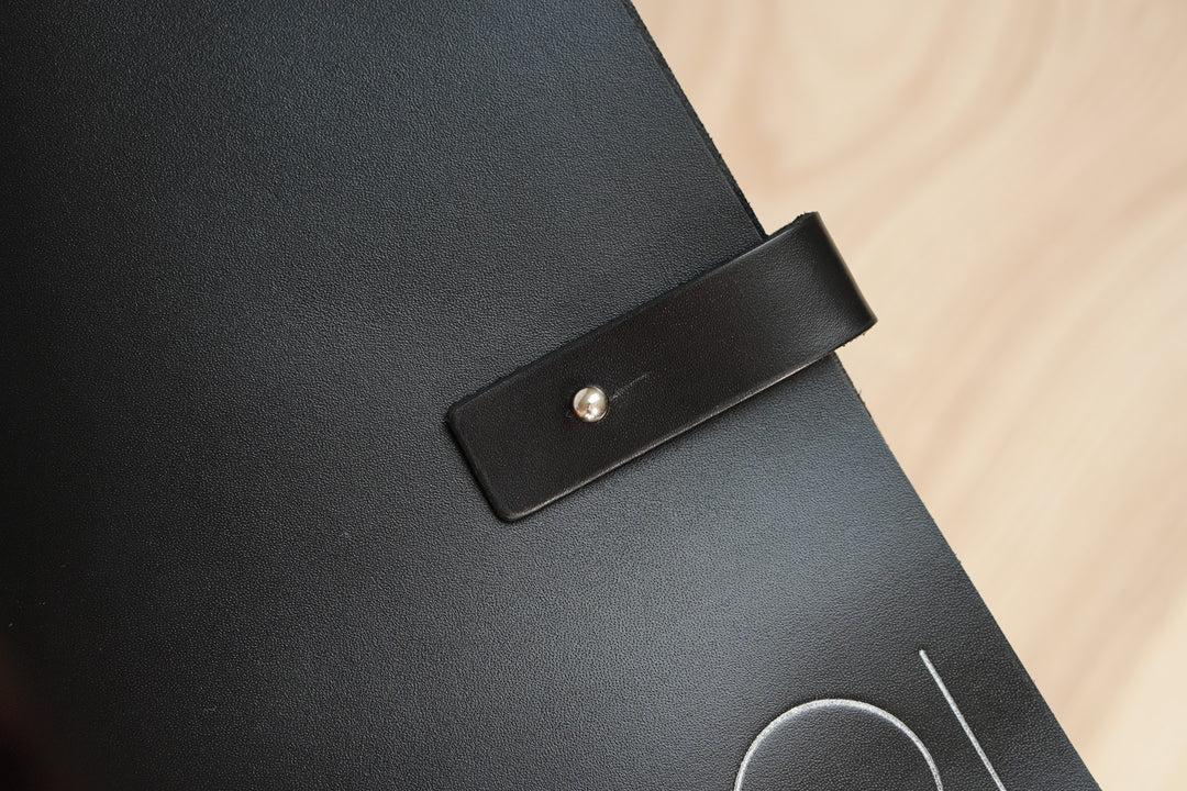 Embossed Logo Leather Menu Folder: Custom Restaurant Menu