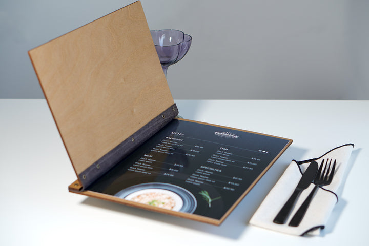 UV Printed Menu Cover for Bar Restaurant Cafe