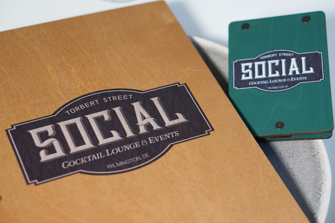 UV Printed Menu Cover for Bar Restaurant Cafe