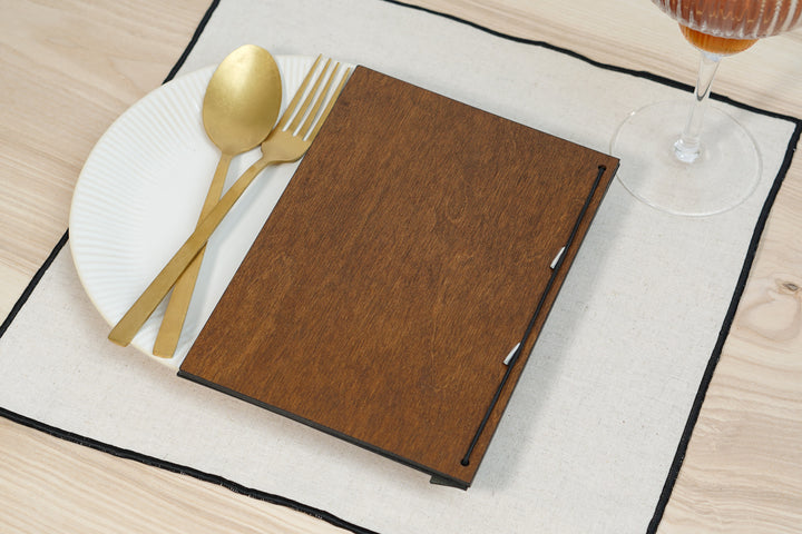 Custom Leather Restaurant Menu with Debossed Logo