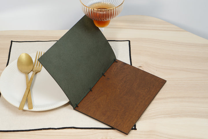 Custom Leather Restaurant Menu with Debossed Logo