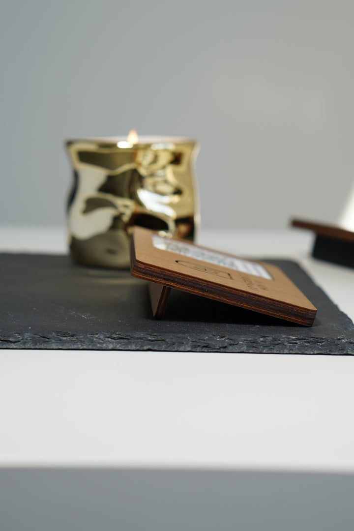 Custom Wooden QR Code Menu Sign with UV Print | Table QR Menu for Cafe & Restaurant | Minimal Wood Table Menu with 1 Display