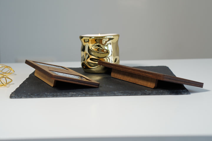 Custom Wooden QR Code Menu Sign with UV Print | Table QR Menu for Cafe & Restaurant | Minimal Wood Table Display