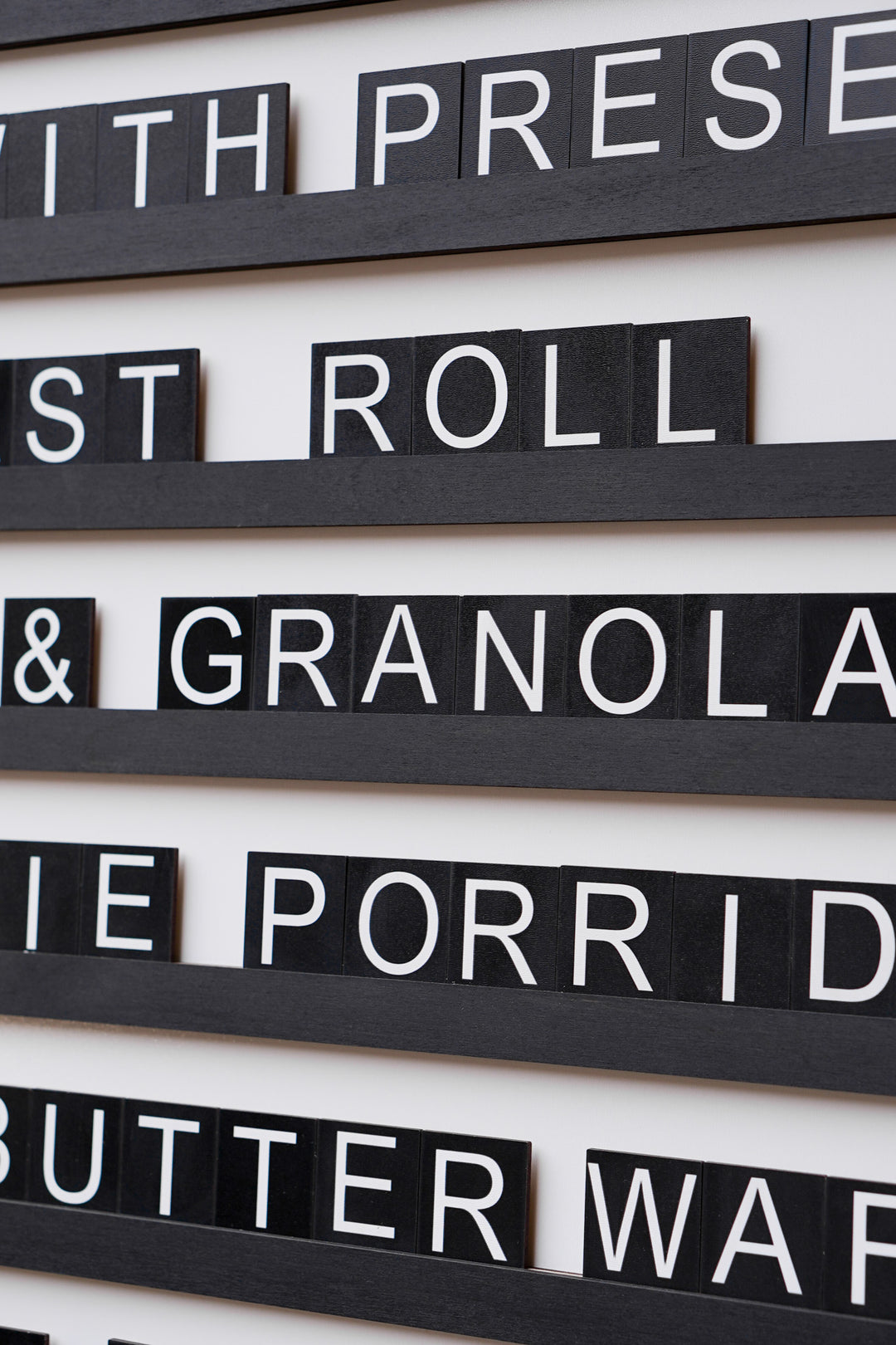 Wooden Menu Board, Changeable Wall Menu Sign for Restaurant and Cafe Decor