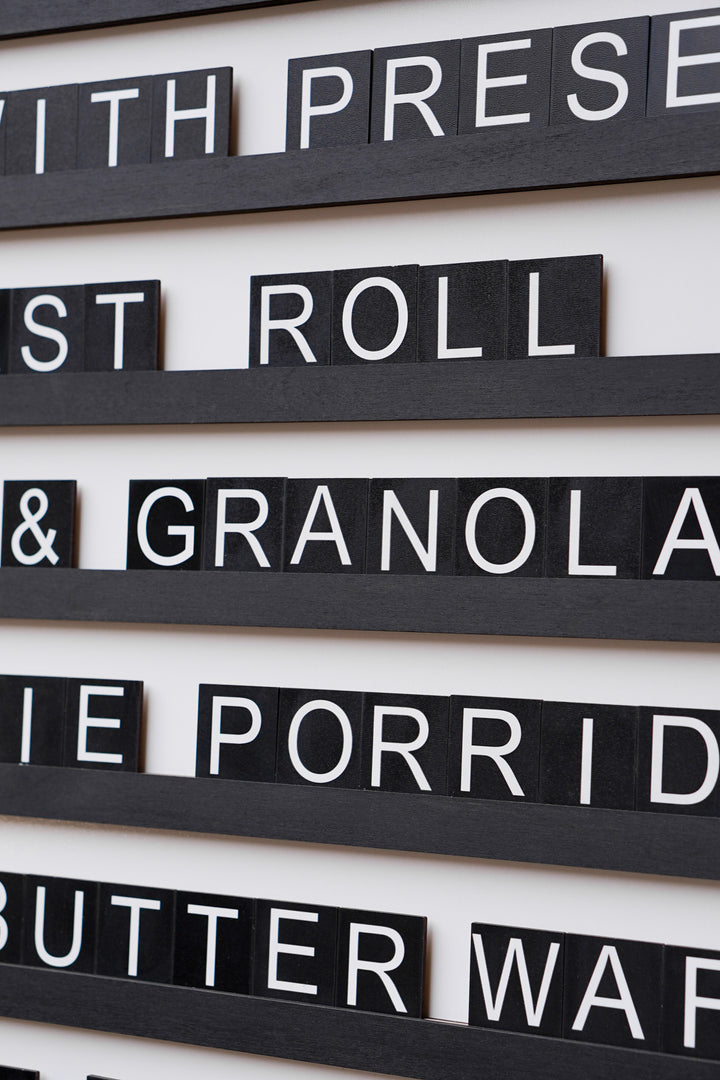 Wooden Menu Board, Changeable Wall Menu Sign for Restaurant and Cafe Decor