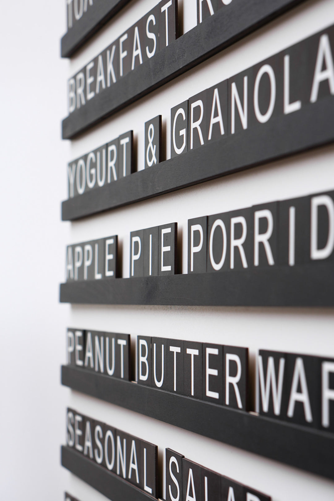 Wooden Menu Board, Changeable Wall Menu Sign for Restaurant and Cafe Decor
